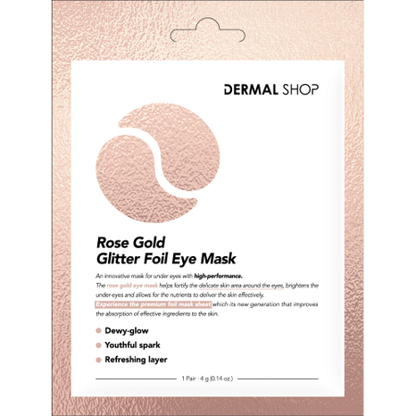 Rose Gold Glitter Foil Eye Mask - 10 ks